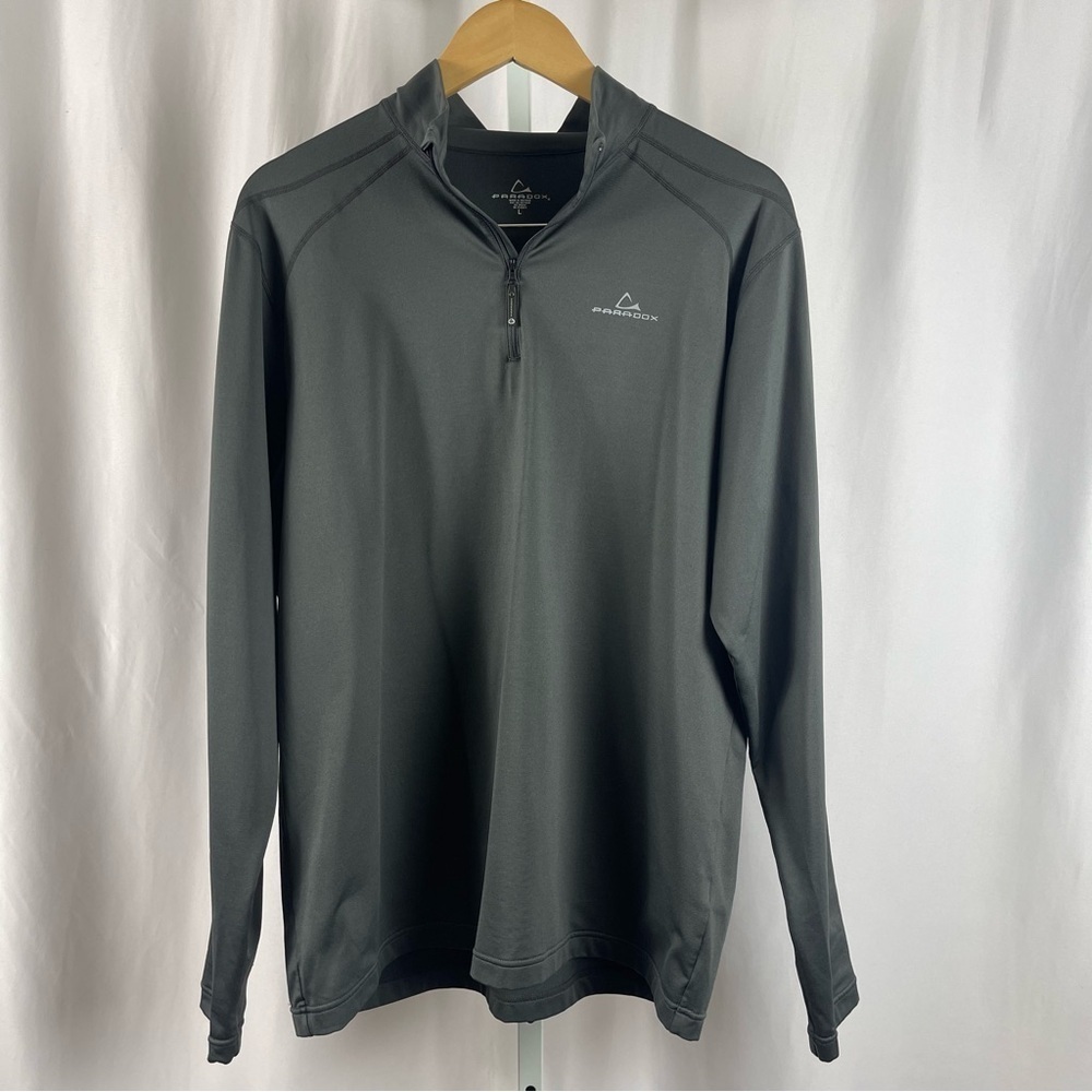 Paradox Large Fleece Inner Fall Winter Base Layer Half Zip Pullover Outdoor